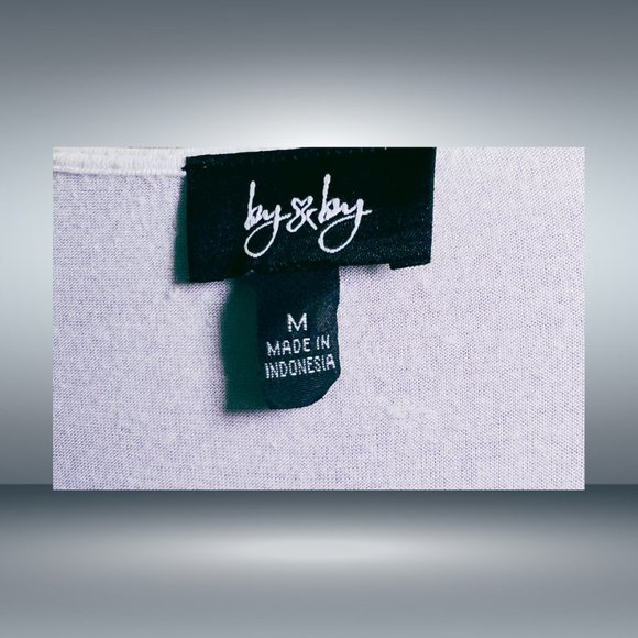 EggShell Rolled Short Sleeve Zip V-Neck Blouse - Opaque Silky Front, Knit Back - Picture 6 of 6